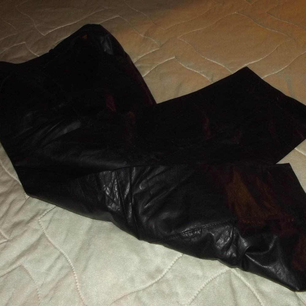 IOU  BIKER LEATHER PANTS SIZE 36, Short legs